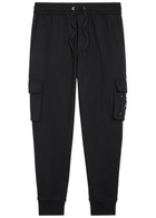 Moose Knuckles Hartsfield Tapered-leg Cotton Cargo Sweatpants Black