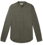 Boglioli - Grandad-Collar Woven Shirt - Green