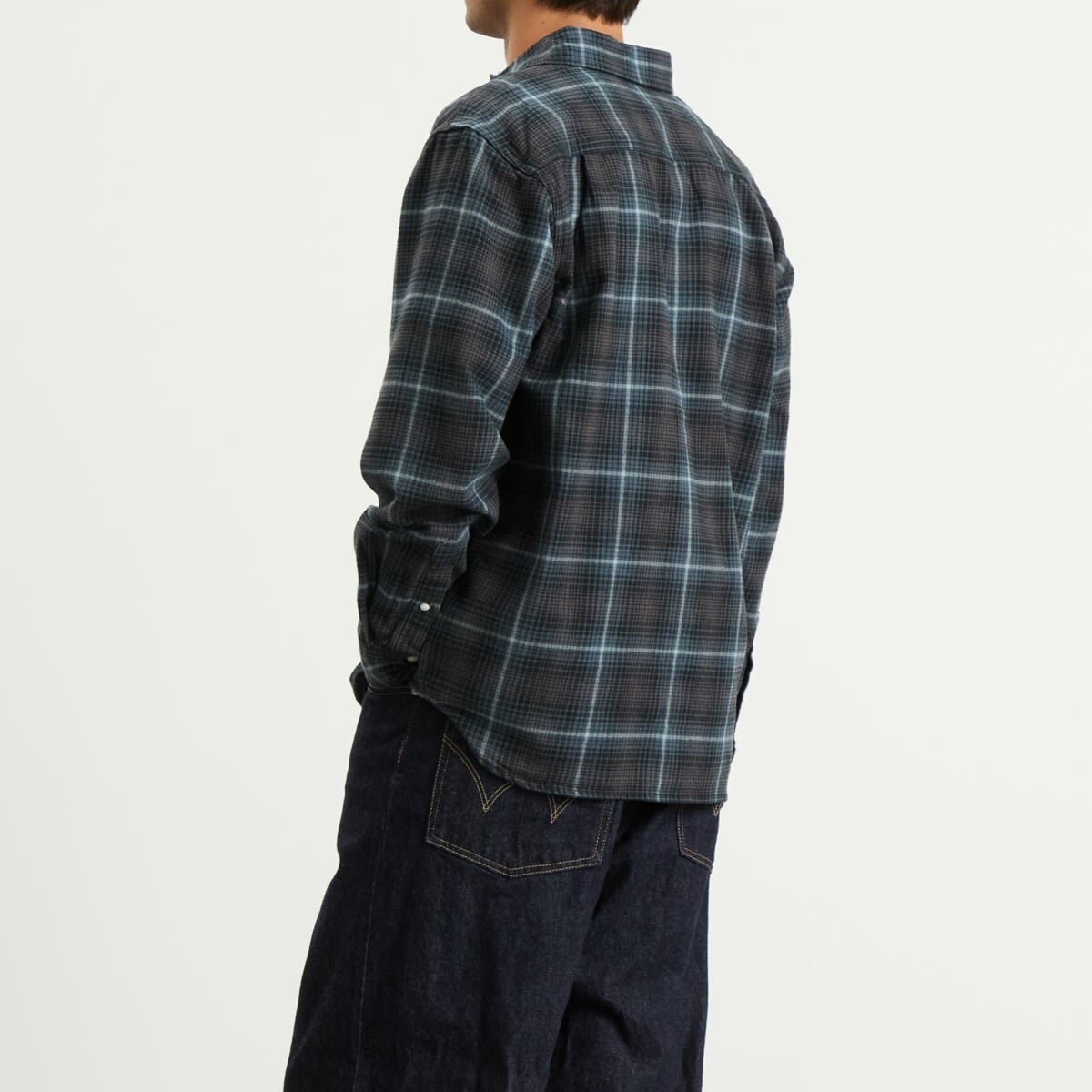 Dubbleware Men's Heritage Check Work Shirt in Brown