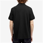 Alexander McQueen Men's Embroidered Logo Polo Shirt in Black
