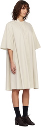 Studio Nicholson Off-White Twill Minidress