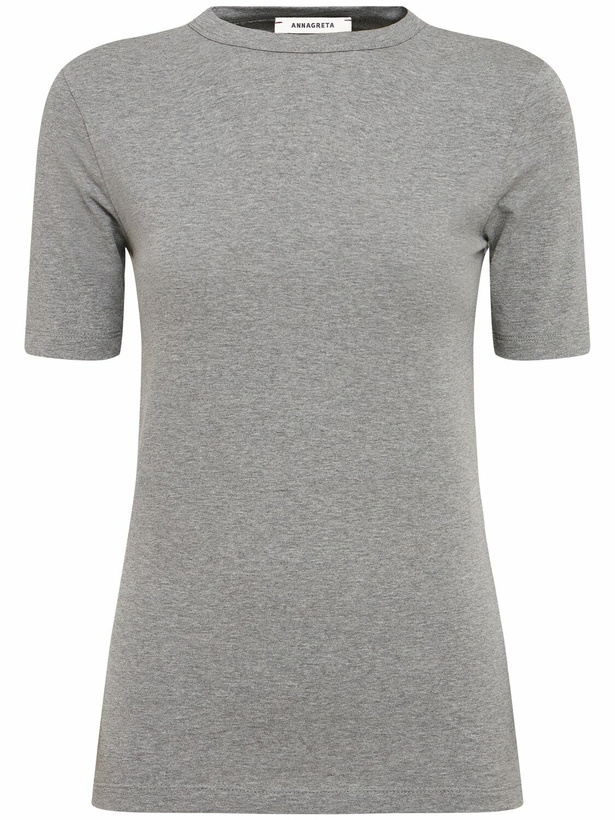Photo: ANNAGRETA Daisy Stretch Cotton Jersey T-shirt