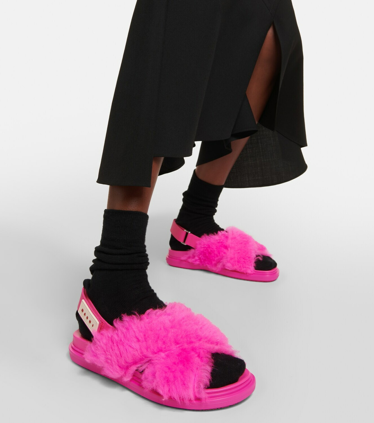 MARNI(マルニ)☆レディース FUSSBETT SANDALS_PINK CANDY Marni - Fussbett felt sandals Marni