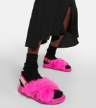 Marni Fussbett shearling sandals