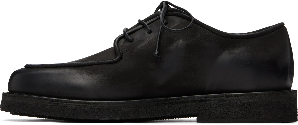 Marsèll Black Moccar Leather Derbys