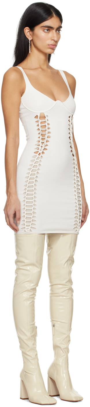 Dion Lee Off-White Braided Minidress