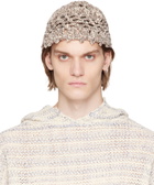 VITELLI SSENSE Exclusive Brown Flower Beanie