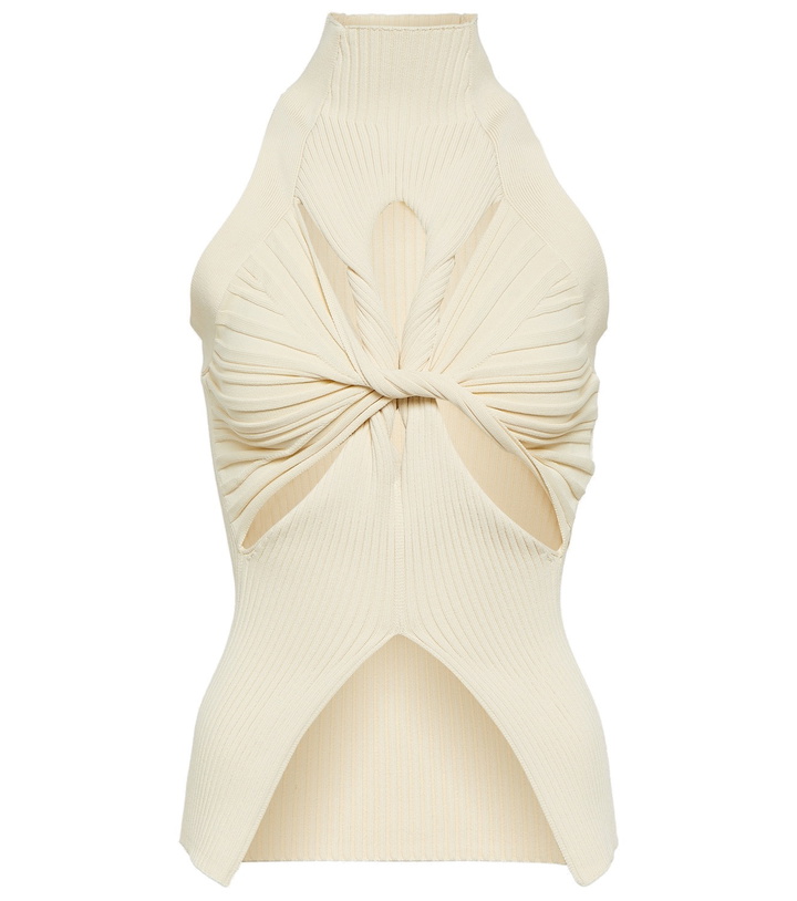 Photo: Dion Lee Ribbed-knit cutout top