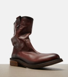 Miu Miu Foule leather ankle boots