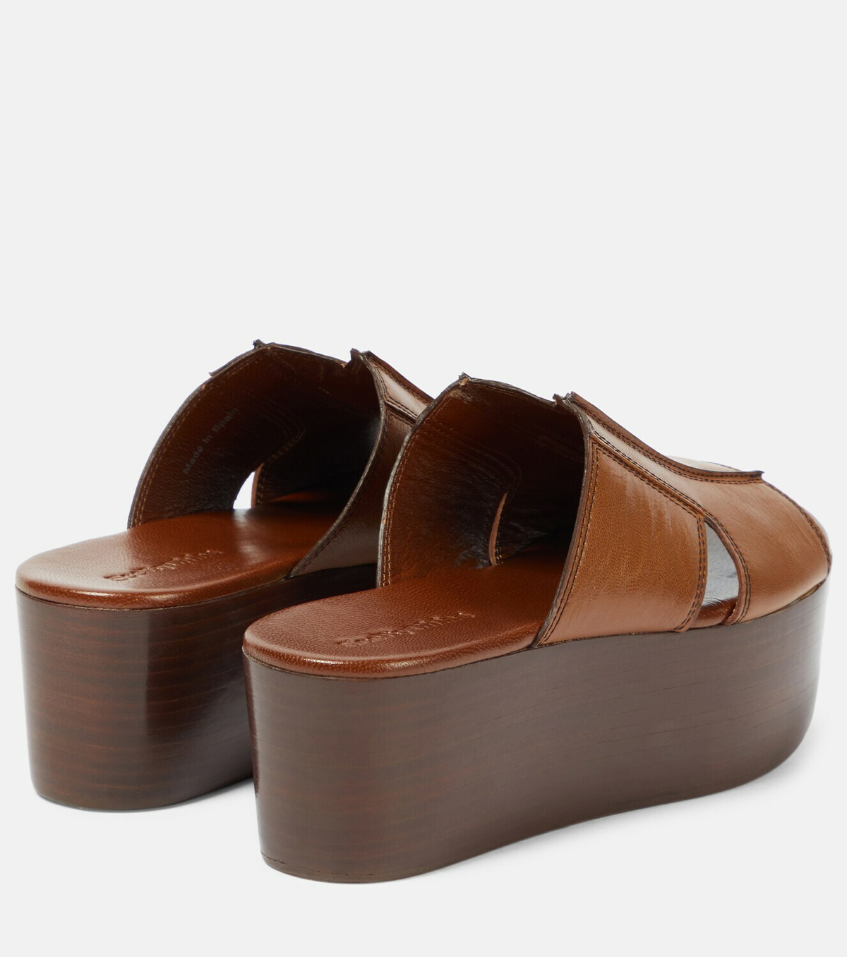 See By Chloe - Hazel leather platform slides