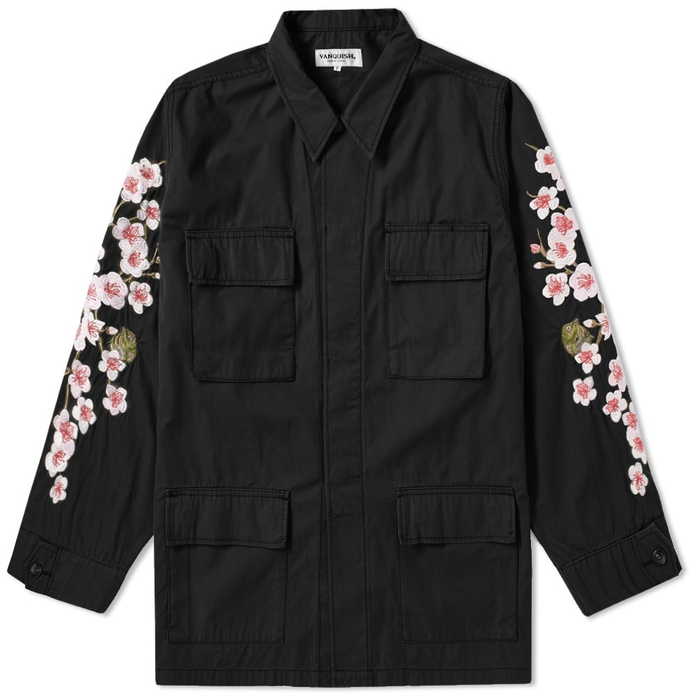 Photo: Black By Vanquish Sakura Embroidery Army Jacket