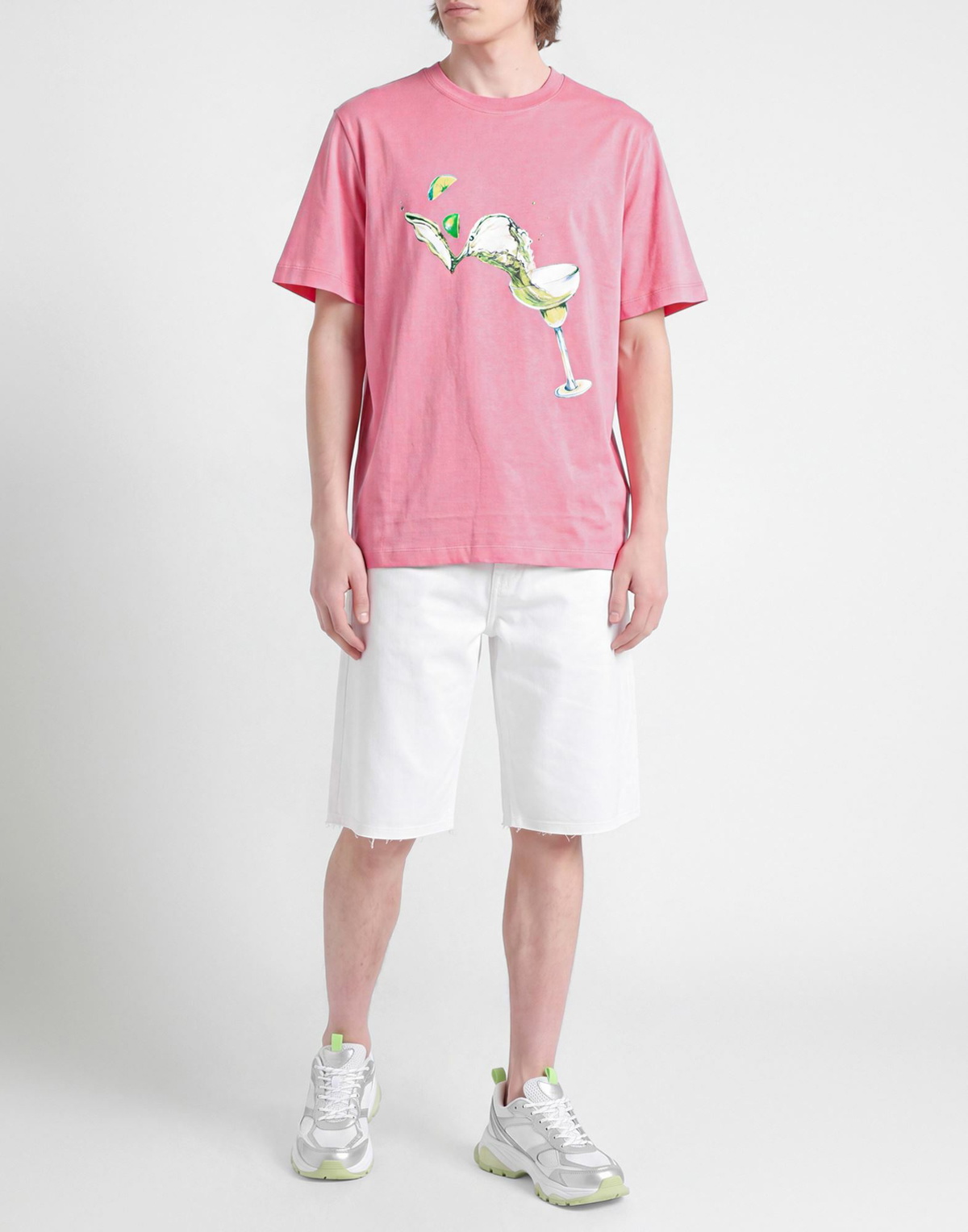 Msgm Mens T-shirt in Pink