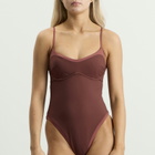 TALA Women's Contrast Underwired Swimsuit in Deep Rust