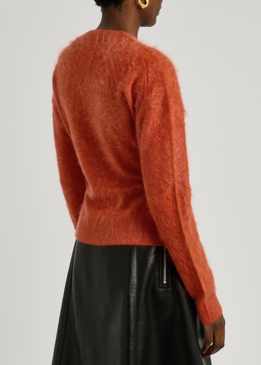 Nanushka Kloe Brushed Cashmere Jumper Red