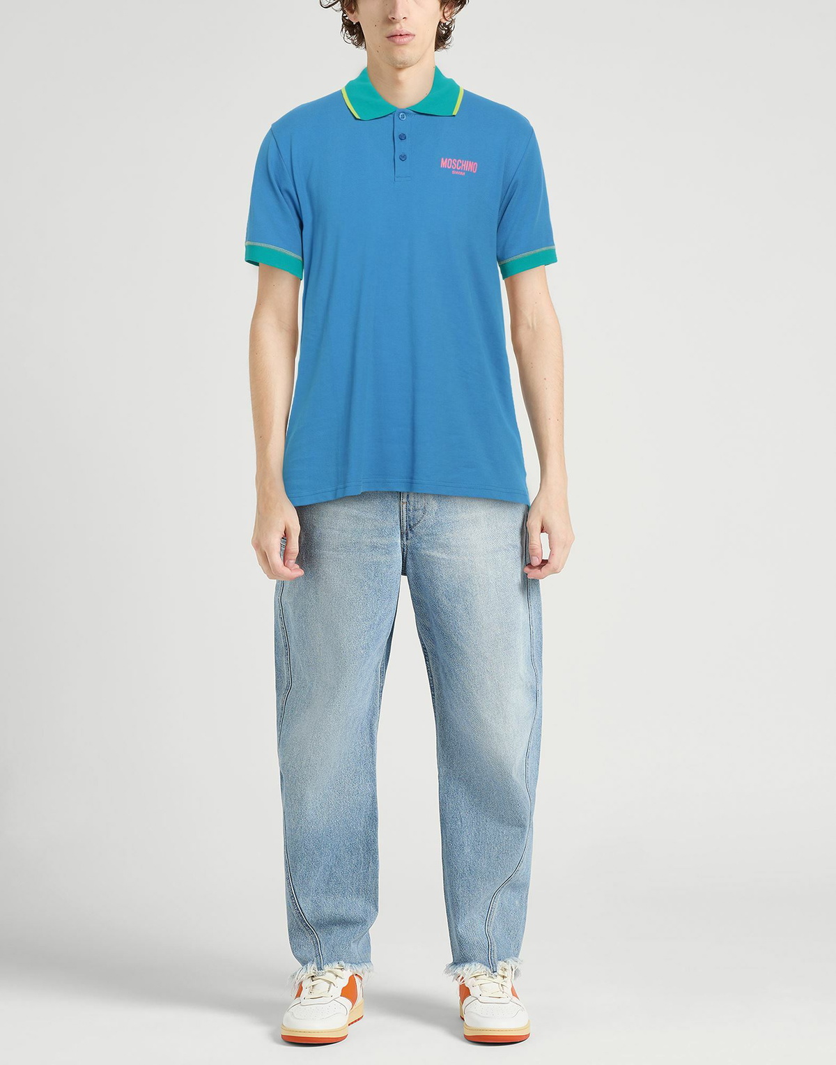 Moschino Mens Polo shirt Azure