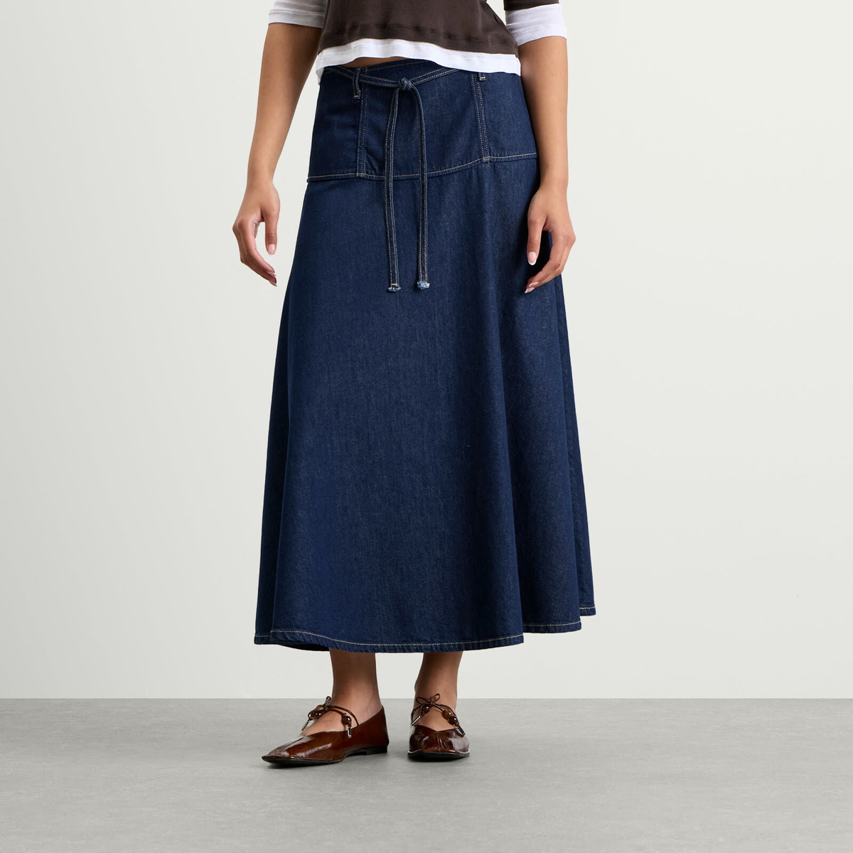 Samsøe Samsøe Women's Satilly Skirt in Soft Denim