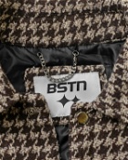 Bstn Brand Houndstooth Padded Overshirt Brown - Mens - Longsleeves/Shirts & Blouses