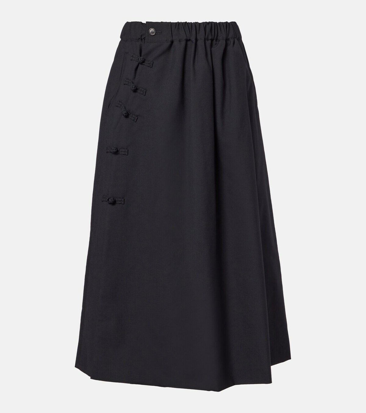 Noir Kei Ninomiya Wool midi skirt