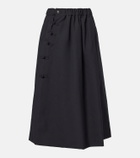 Noir Kei Ninomiya Wool midi skirt