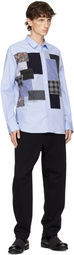 Junya Watanabe Blue Patchwork Mix Shirt