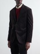 Zegna - Cotton-Blend Corduroy Suit Jacket - Brown