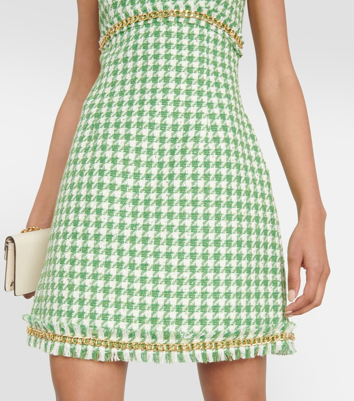 Rebecca Vallance Cher houndstooth minidress Rebecca Vallance
