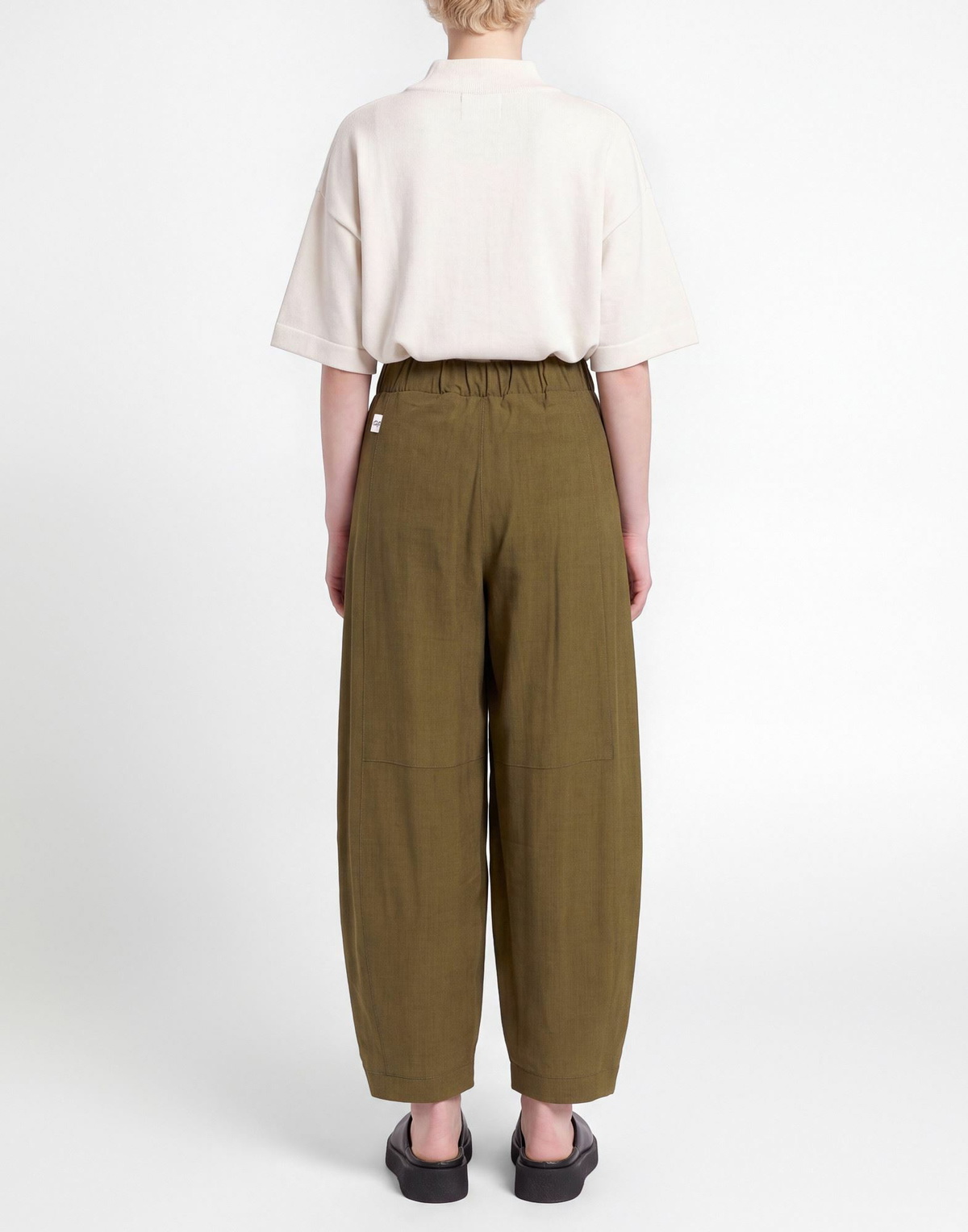 Jijil Womens Pants Military in Green