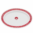 BEAMS JAPAN Goyoza Plate in White/Red 