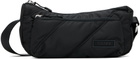 GANNI Black Small Quilted Baguette Bag