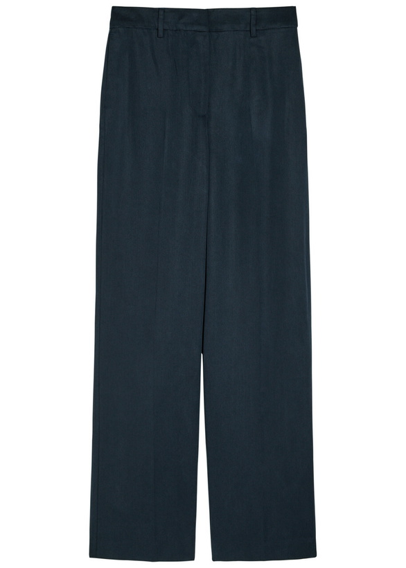 Photo: Reformation Gisele Straight-leg Trousers Navy