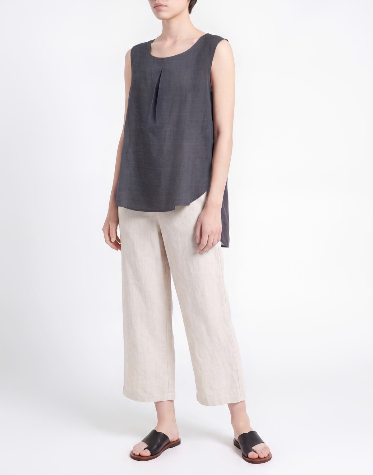 Alessia Santi Womens Top Charcoal