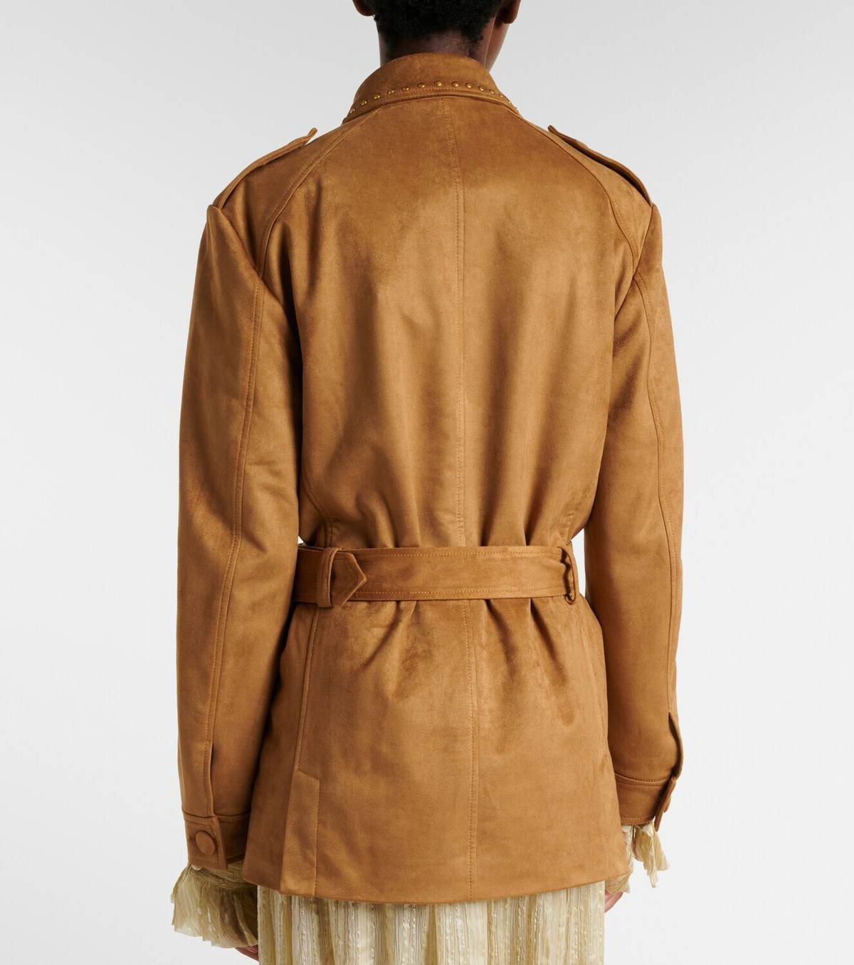 Xu Zhi Studded belted field jacket
