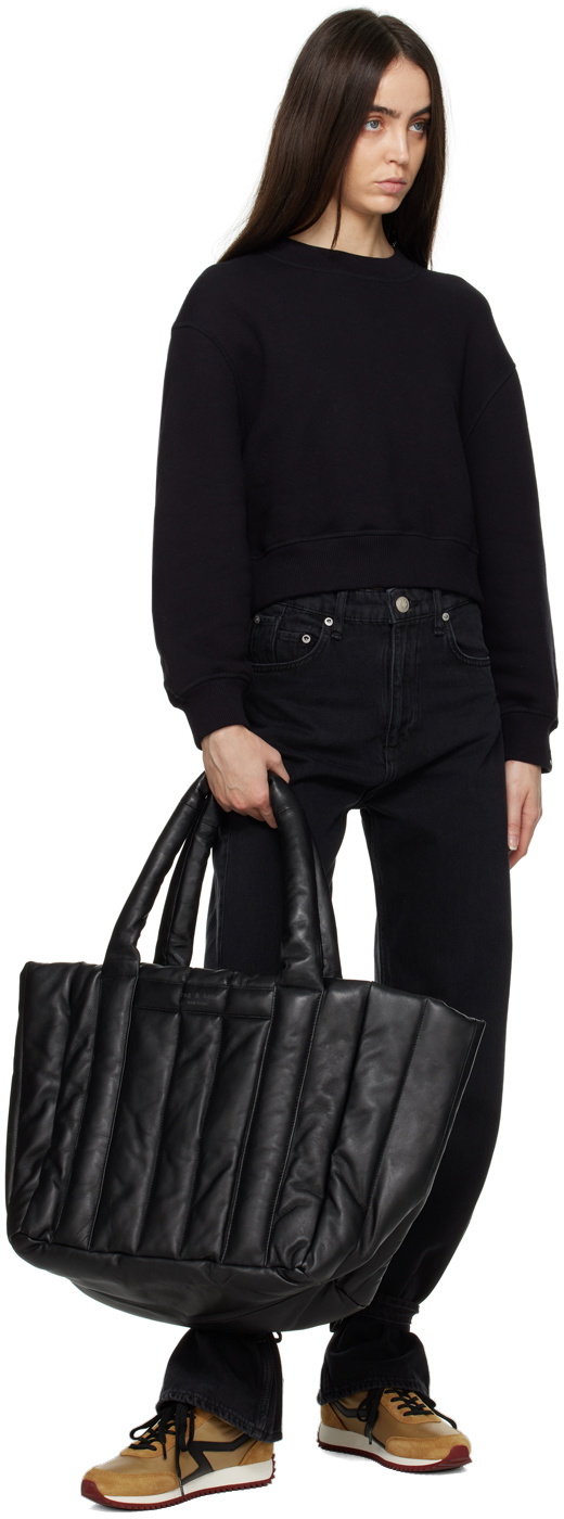 Rag & Bone Cloud Leather Duffle Bag in Black