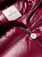 Moncler - Lunetiere Webbing-Panelled Quilted Nylon Hooded Down Jacket - Red