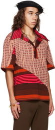 Anna Sui SSENSE Exclusive Orange Stripe Polo