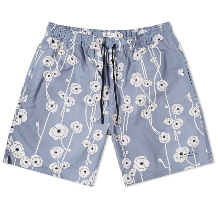 Photo: Saturdays NYC Timothy Poppy Swim Short Blue