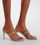 Rene Caovilla Chandelier embellished satin sandals
