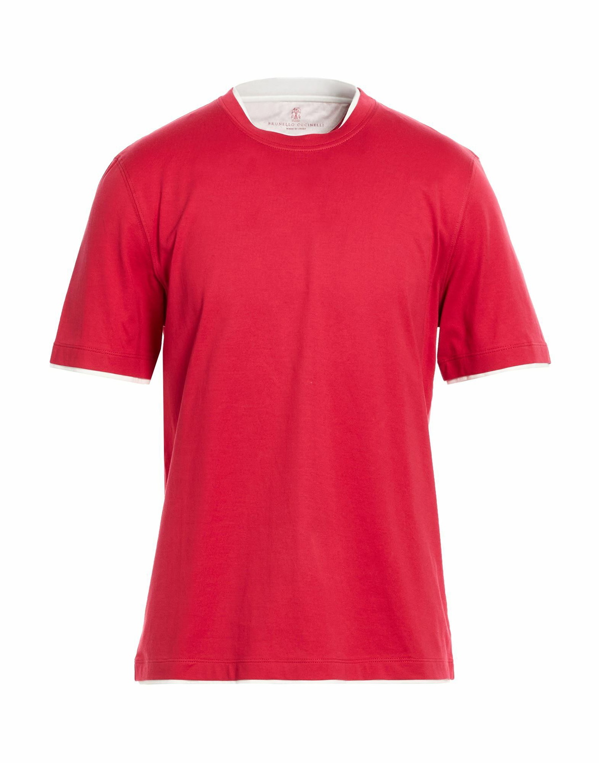 Brunello Cucinelli Mens T-shirt in Red