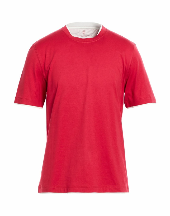 Photo: Brunello Cucinelli Mens T-shirt in Red