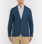 Altea - Blue Alfonso Mélange Linen Blazer - Blue