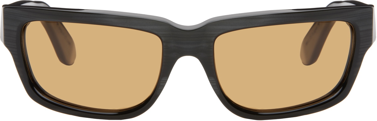RETROSUPERFUTURE Black & Gray Thelonius Sunglasses