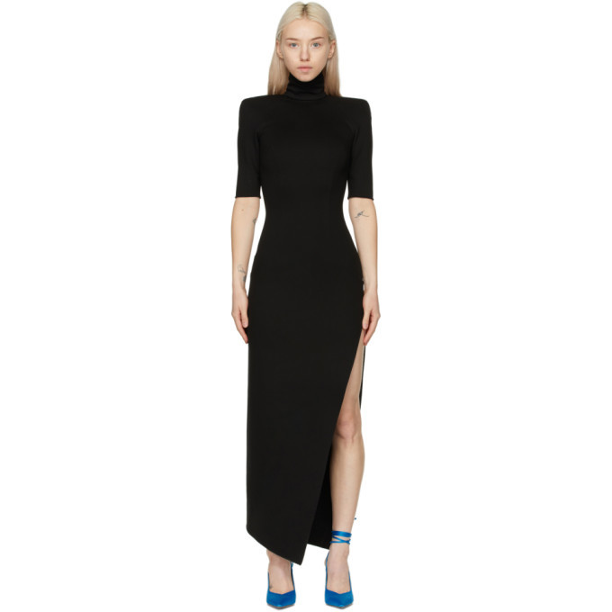 The Attico Black Eva Midi Dress The Elder Statesman