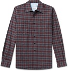 Freemans Sporting Club - Checked Cotton-Flannel Shirt - Burgundy