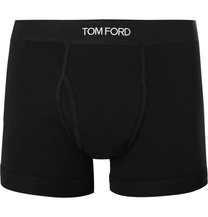 Photo: TOM FORD - Stretch-Cotton Boxer Briefs - Black