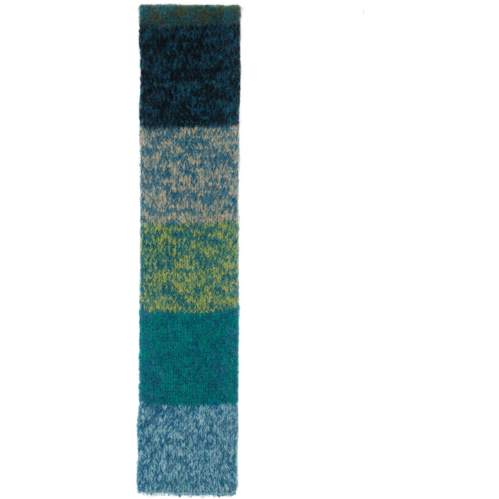 Photo: Dries Van Noten Multicolor Alpaca Scarf