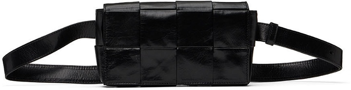Photo: Bottega Veneta Black Cassette Belt Bag