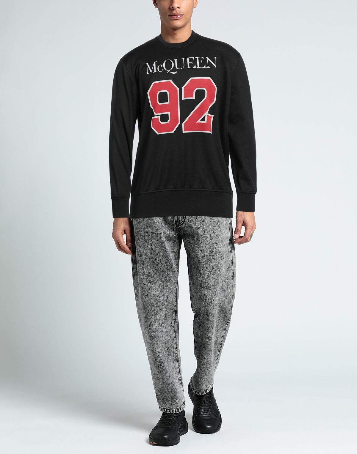 Mcqueen Mens Sweatshirt in Black