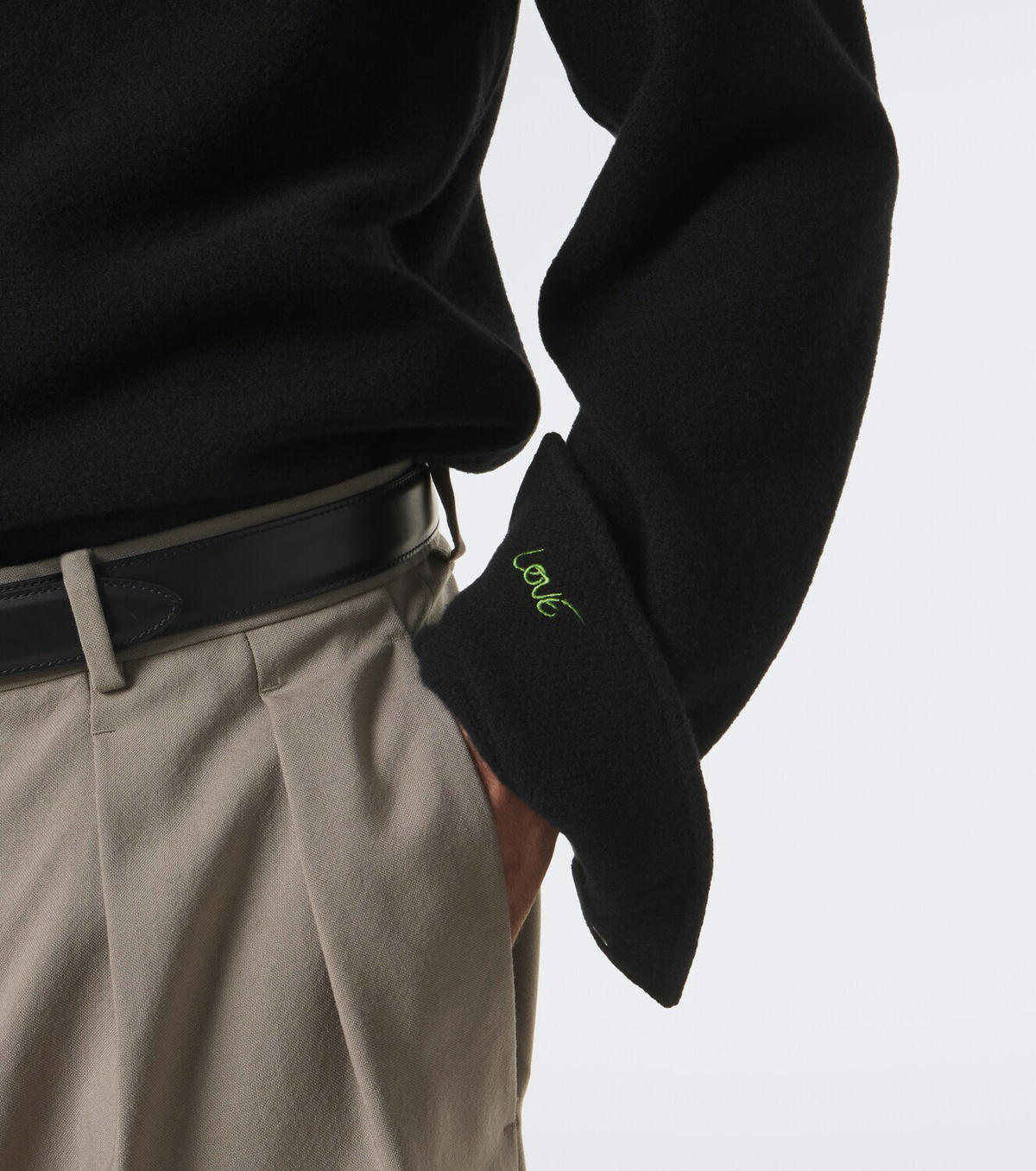 God's True Cashmere Cashmere shirt with spinels