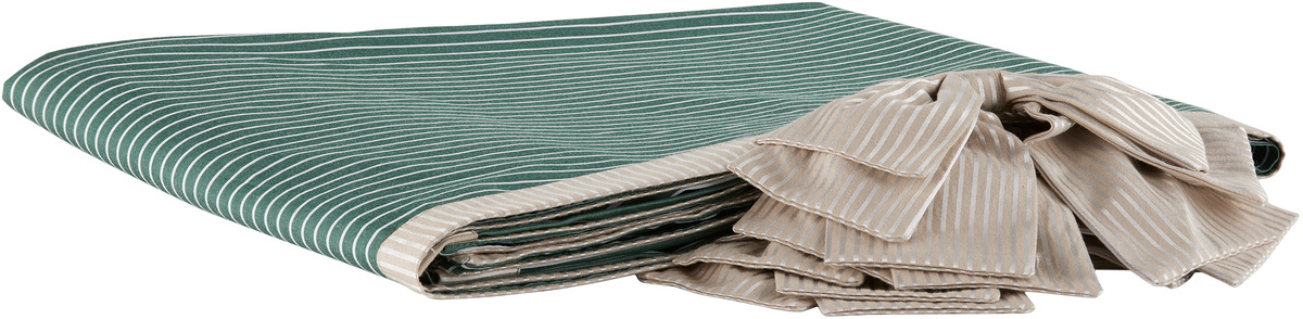 Gohar World Green & White Bow Tablecloth