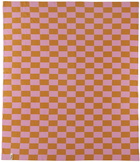 Curio Practice SSENSE Exclusive Pink & Yellow Check Blanket